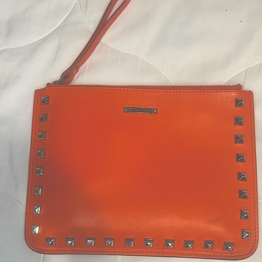 REBCCA MINKOFF studded wristlet
